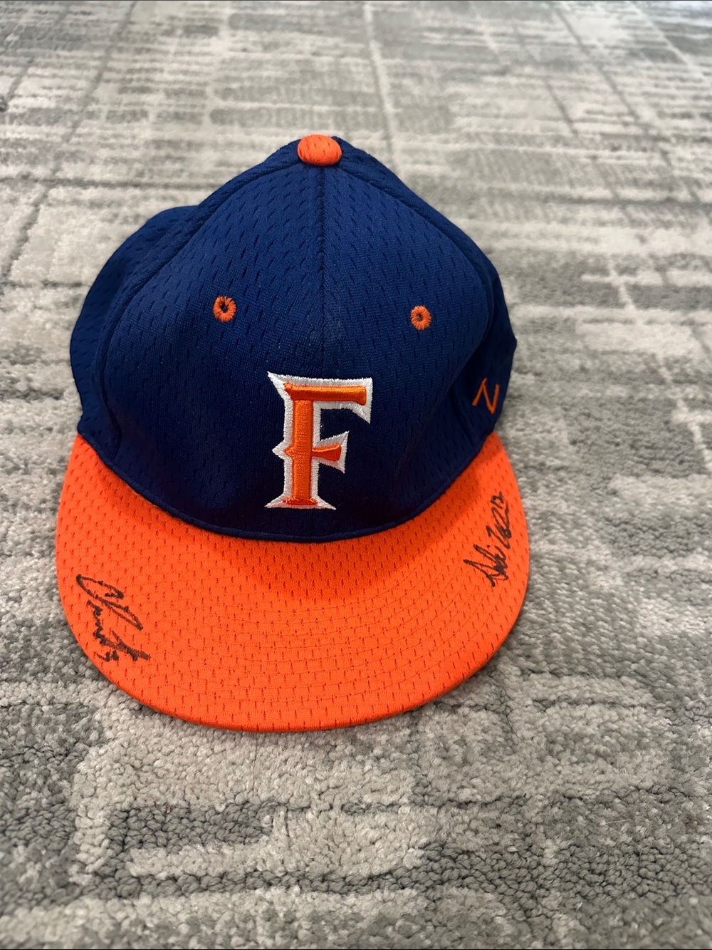 Florida Zephyr Autographed Baseball Cap. College World Series a few years ago